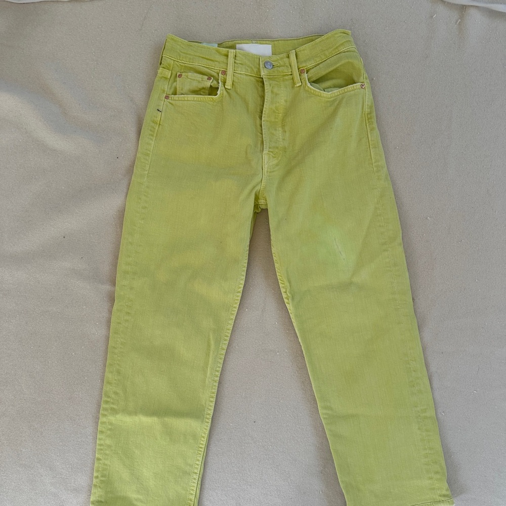 Mother Vibrant Yellow Jeans